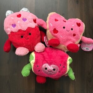 NWT Bundle Lot BumBumz Valentine's Day Series 2 Sweet Bumz Plush 7.5"